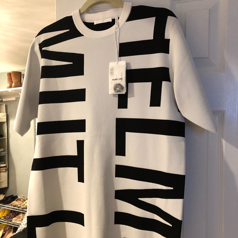 Helmut Lang logo tee